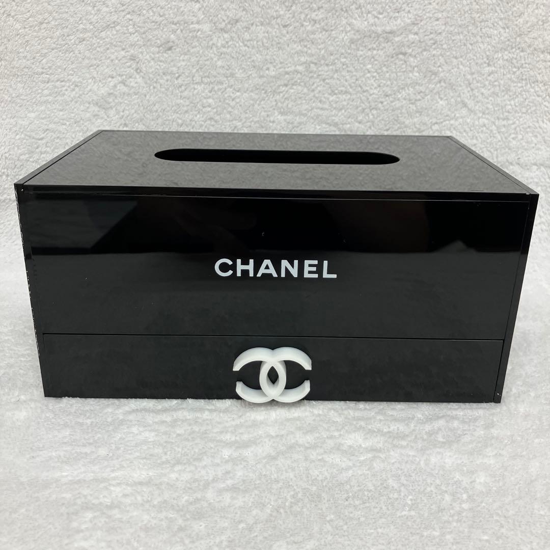 シャネル　CHANEL ノベルティ　ティッシュケース　アクリル　コスメ　非売品 楽天市場】新品同様 CHANEL シャネル ティッシュ ケース 箱 小物入れ