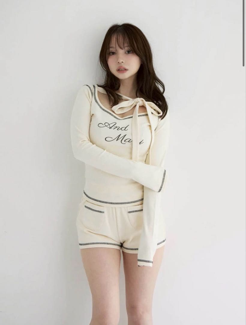 トップス ANDMARY Judy set up ANDMARY】Judy pleats set up