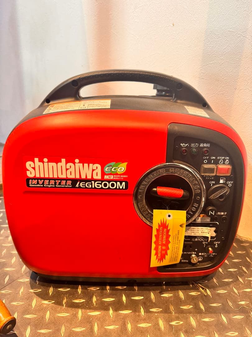 新ダイワ/インバーター発電機/超低騒音/新品未使用/IEG1600M-Y/防災 やまびこ インバーター発電機 IEG1600M-Y 定格出力1.6kVA 防音型