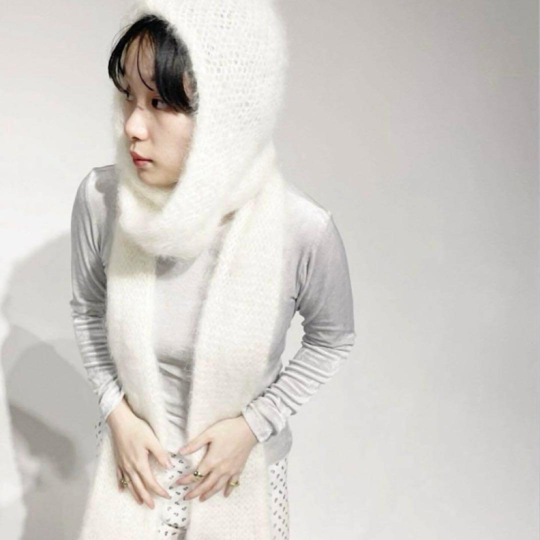 edit for lulu モヘア　フーデットマフラー EDIT. FOR LULU（エディットフォールル）の「フーデット マフラー