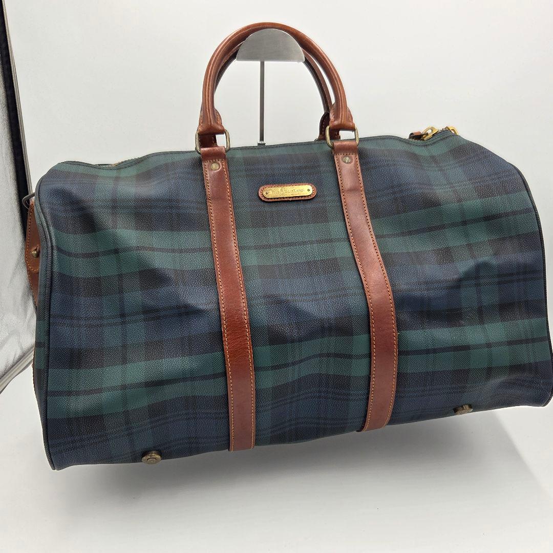 ポロラルフローレン ボストンバッグ 大容量 PVCレザー 2wayショルダー Polo Ralph Lauren ポロラルフローレン ボストンバッグ PVC レザー