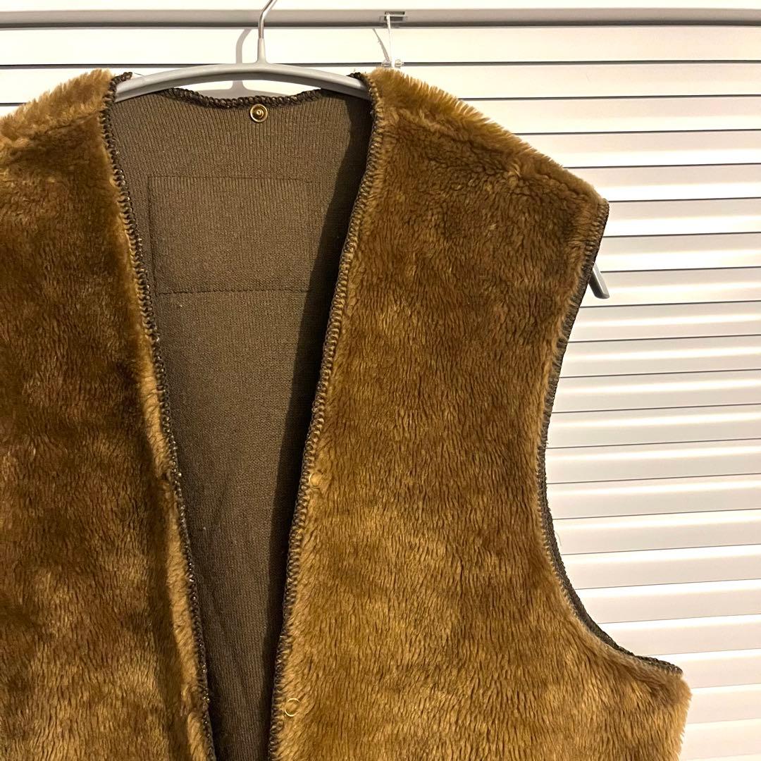 90s Barbour バブアー ライナー ベスト フェイクファー ボア 38 - メルカリ
