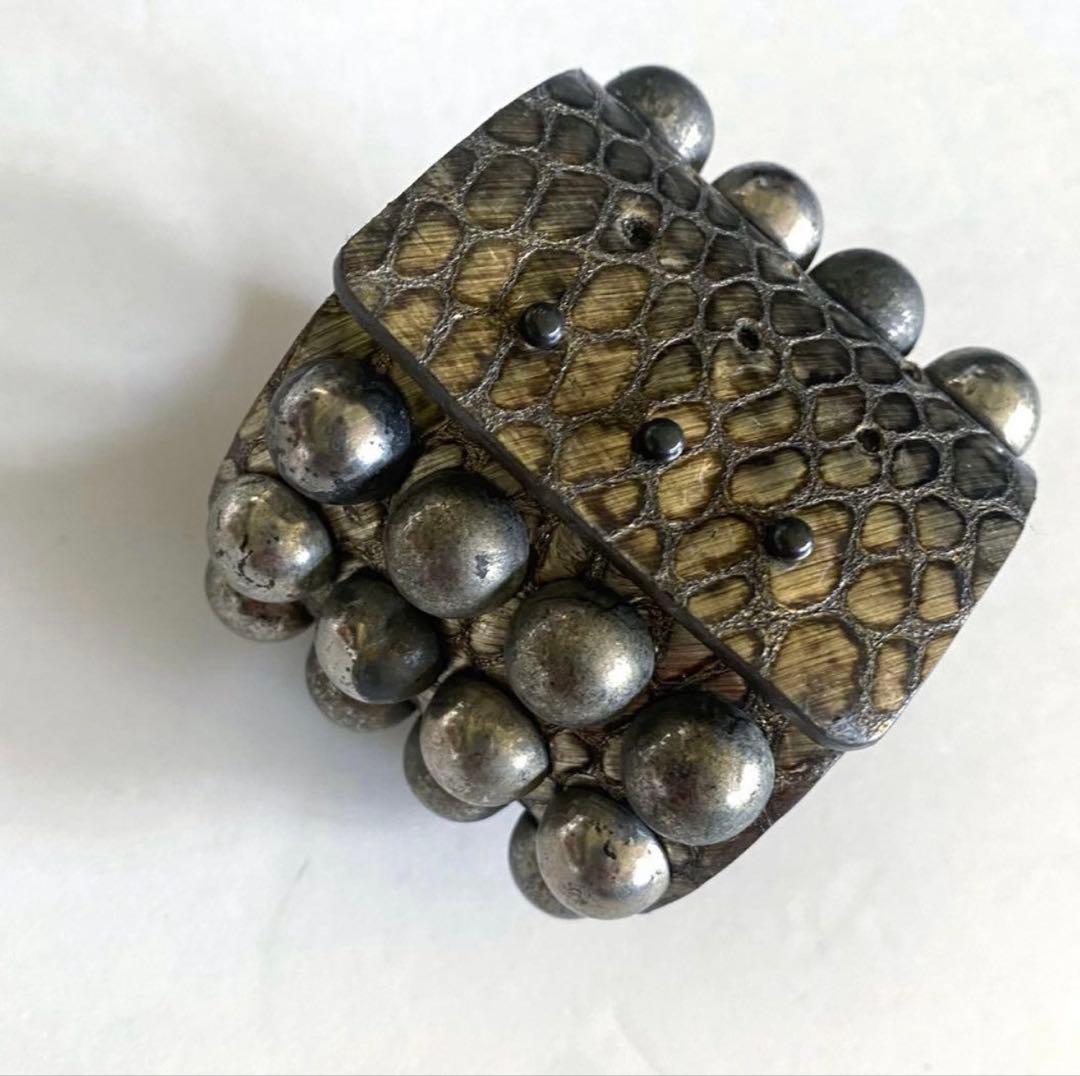 LGB STUDS BRACELET CHAMPAGNE SILVE