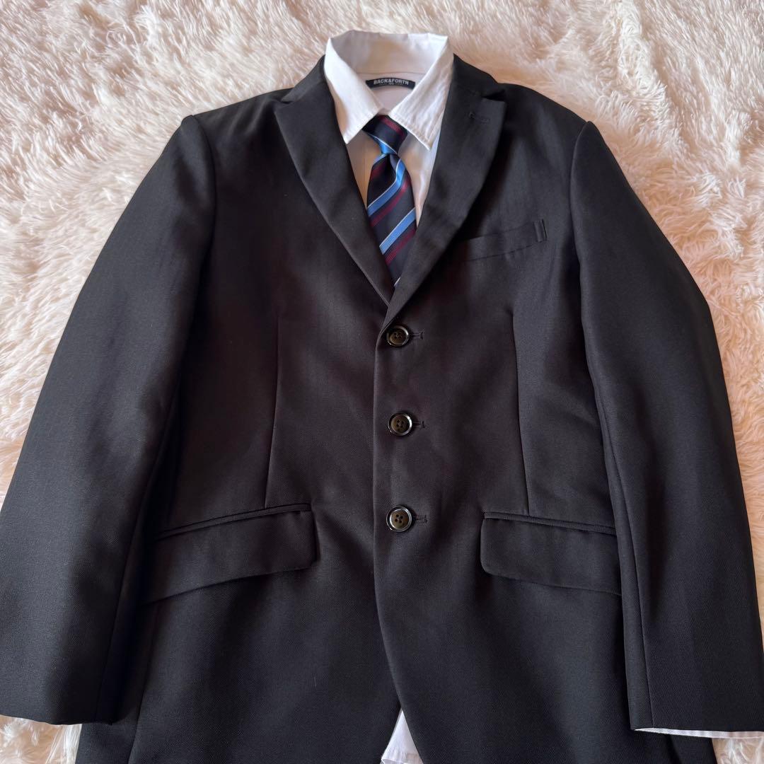 美品 BACK&FORTH フォーマルスーツ4点セット 165 黒 卒業式 - メルカリ