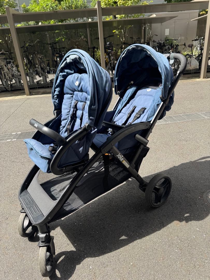 【直接受取り限定】Joie デュオベビーカー ネイビーブルー 2人乗り カトージ（KATOJI） ベビーカー 二人乗りベビーカー joie エヴァライト