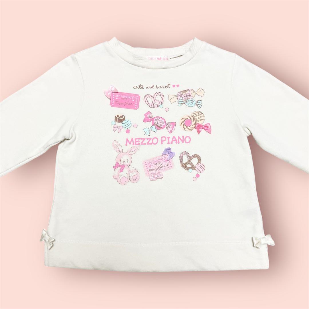 メゾピアノ130 トレーナー 平成レトロ 女児 Y2K 00s 秋冬物トップス