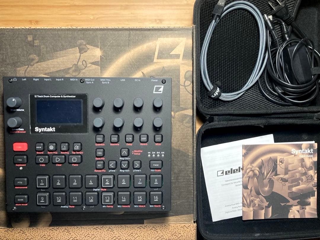 【OYAIDEケーブル他おまけつき】 Elektron Syntakt 箱有り OYAIDEケーブル他おまけつき】 Elektron Syntakt 箱有り OYAIDE