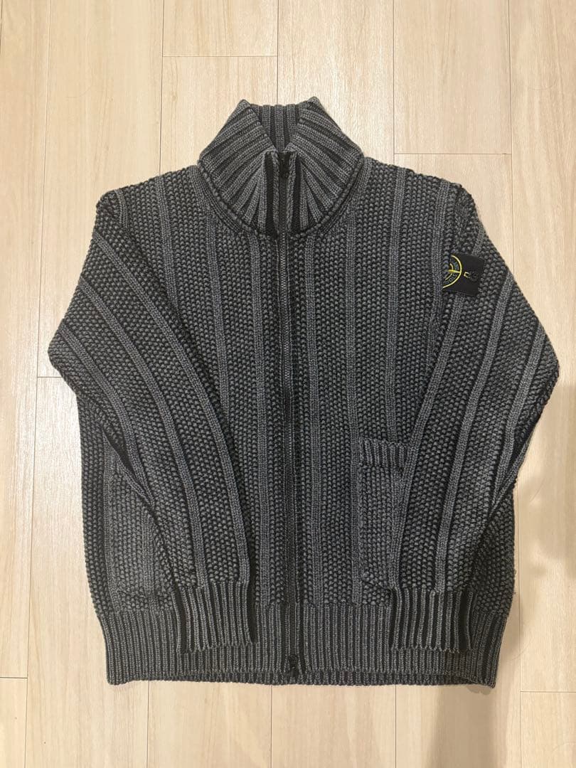 な*と様 上杉柊平着用 STONE ISLAND ドライバーズニット M zip - メルカリ