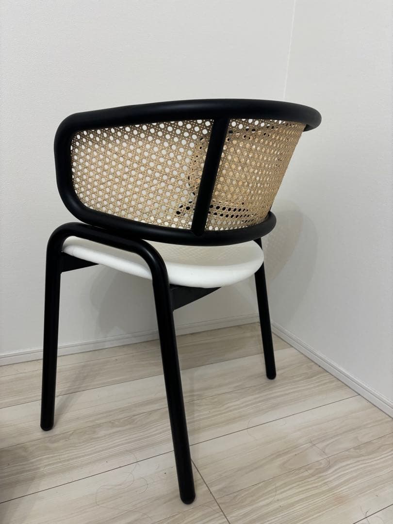 smoo bull ラタンチェア PUレザー/ホワイト - メルカリ