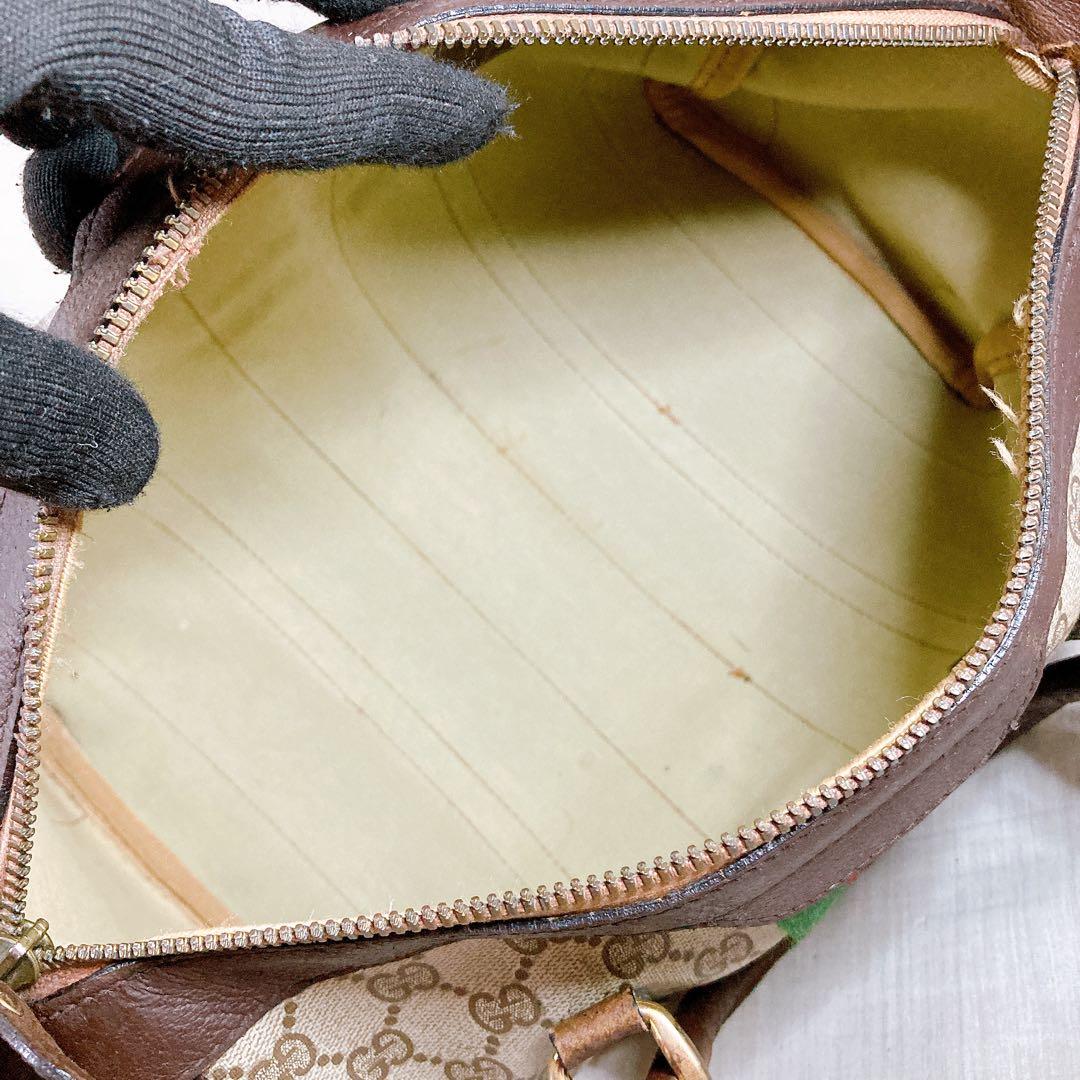 477 グッチ GGスプリーム GGキャンバス シェリーライン ボストンバッグ