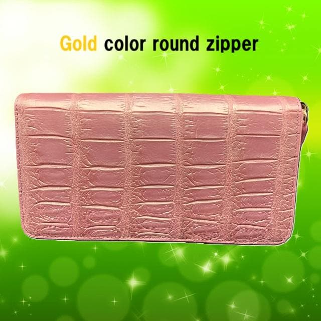 フォロー割適用　本物クロコ・一枚革　シャム　クロコダイル　長財布　PPG8 クロコダイル 長財布 メンズ 無双 シャイニング 加工 一枚革 束入れ 鰐