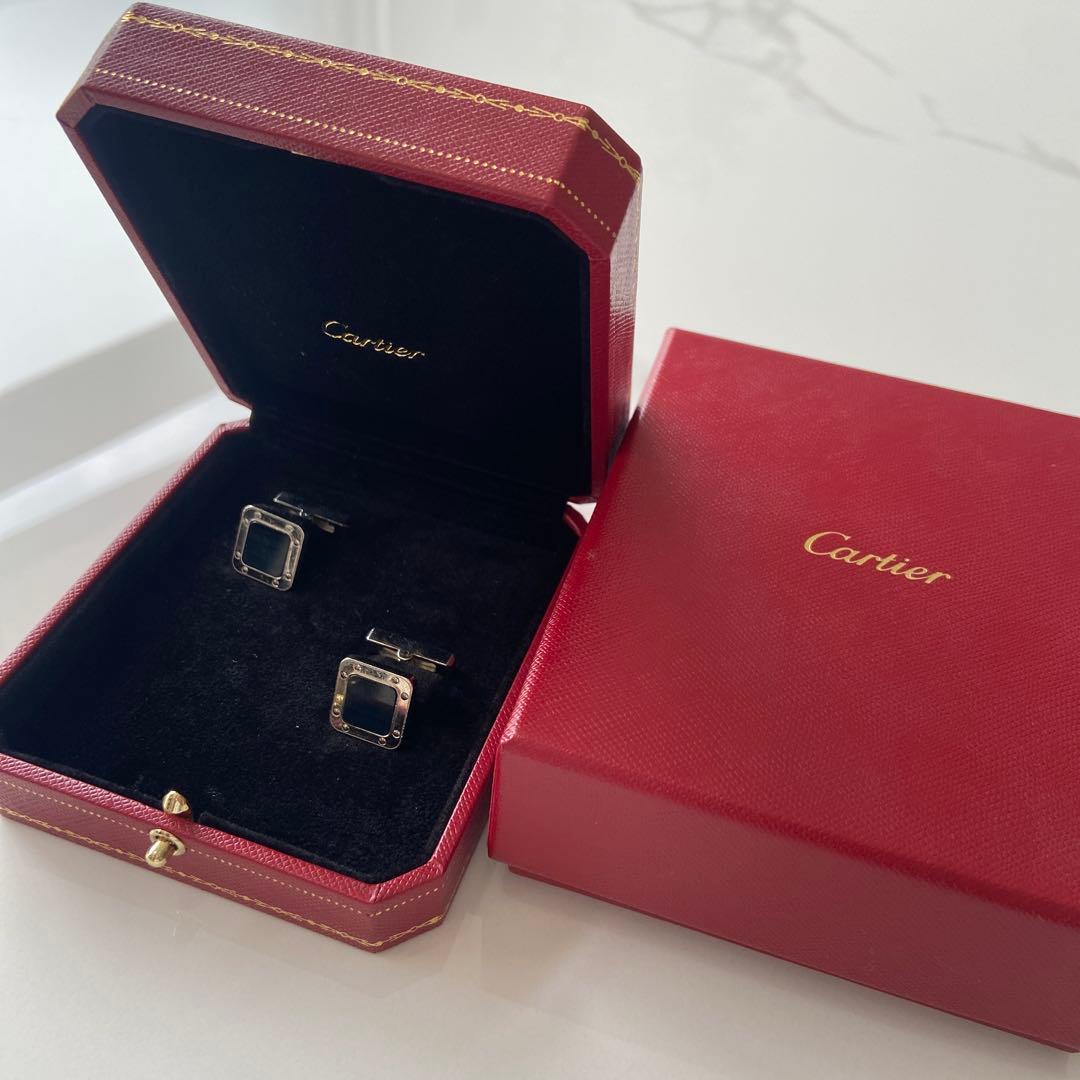 Cartier シルバー カフリンクス Cartier Oscillating Weight Sterling Silver Cufflinks | eBay