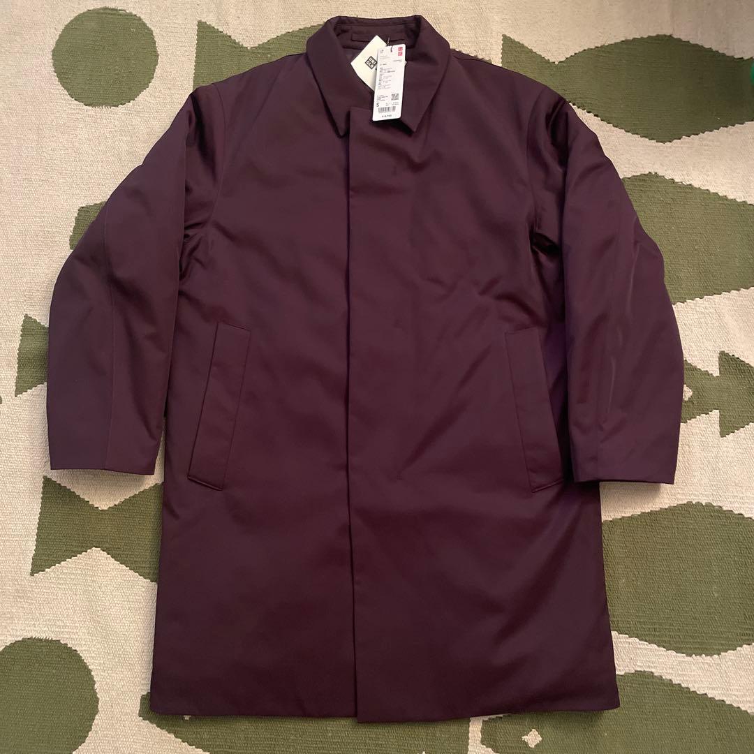 新品】ユニクロC パフテックハーフコート ワイン S - メルカリ