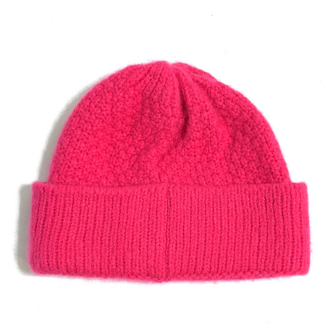 CHANEL ピンク ニット帽 美品 - メルカリ