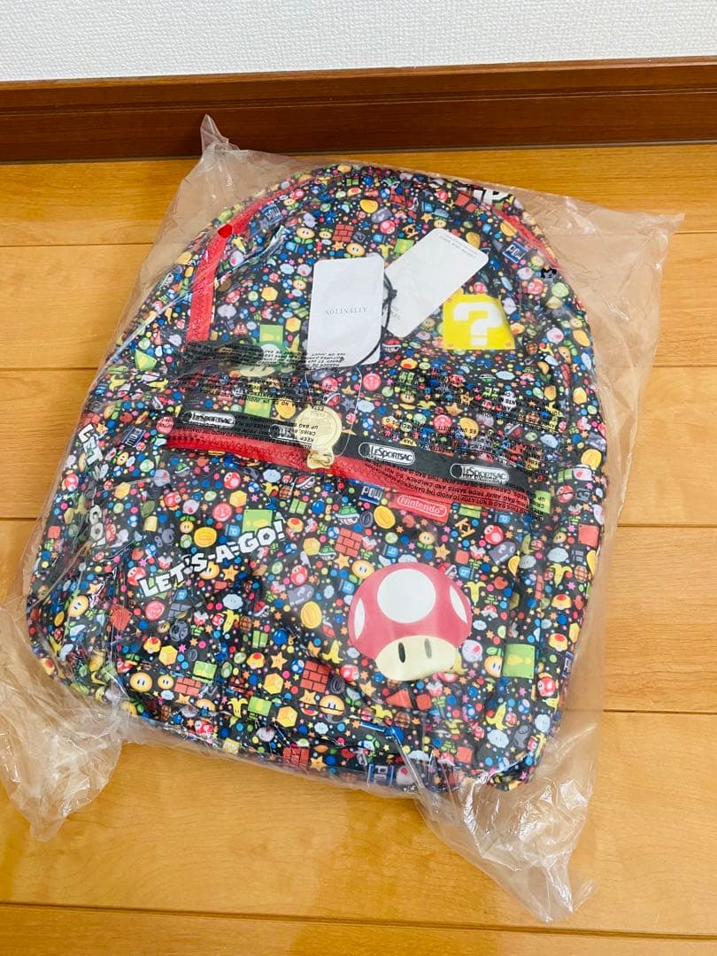 レスポートサック　マリオ　スーパーマリオ 任天堂　リュック スーパーマリオ マリオカート キッズ ジャンプ＆ランデイパック(レッド