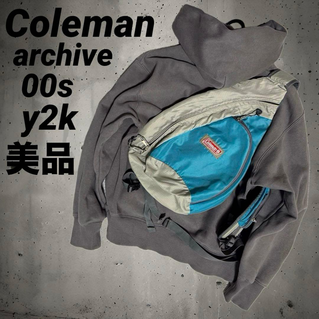 00s Coleman archive nylon sling bag Y2K - メルカリ
