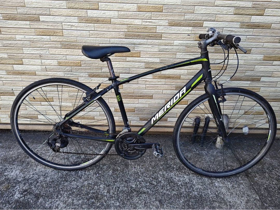 引取限定 中古 メリダ クロスバイク 3×7段変速 460MM 軽整備 防犯登録 クロスバイク メリダの中古が安い！激安で譲ります・無料であげます