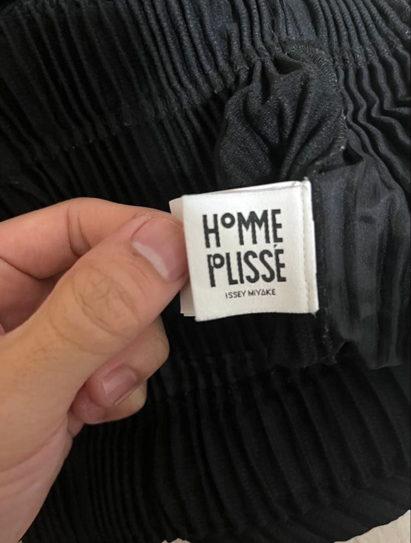 イッセイミヤケ オムプリッセ センタープレススラックスHP31-JF126-15