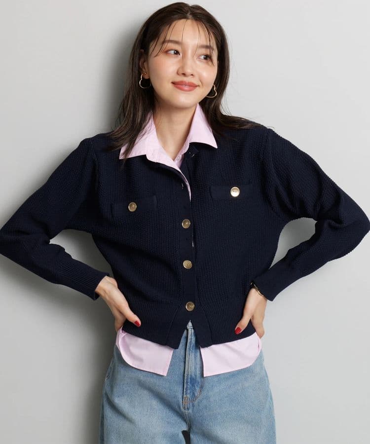 新品】ジャスグリッティー 衿付きカノコカーデ - メルカリ