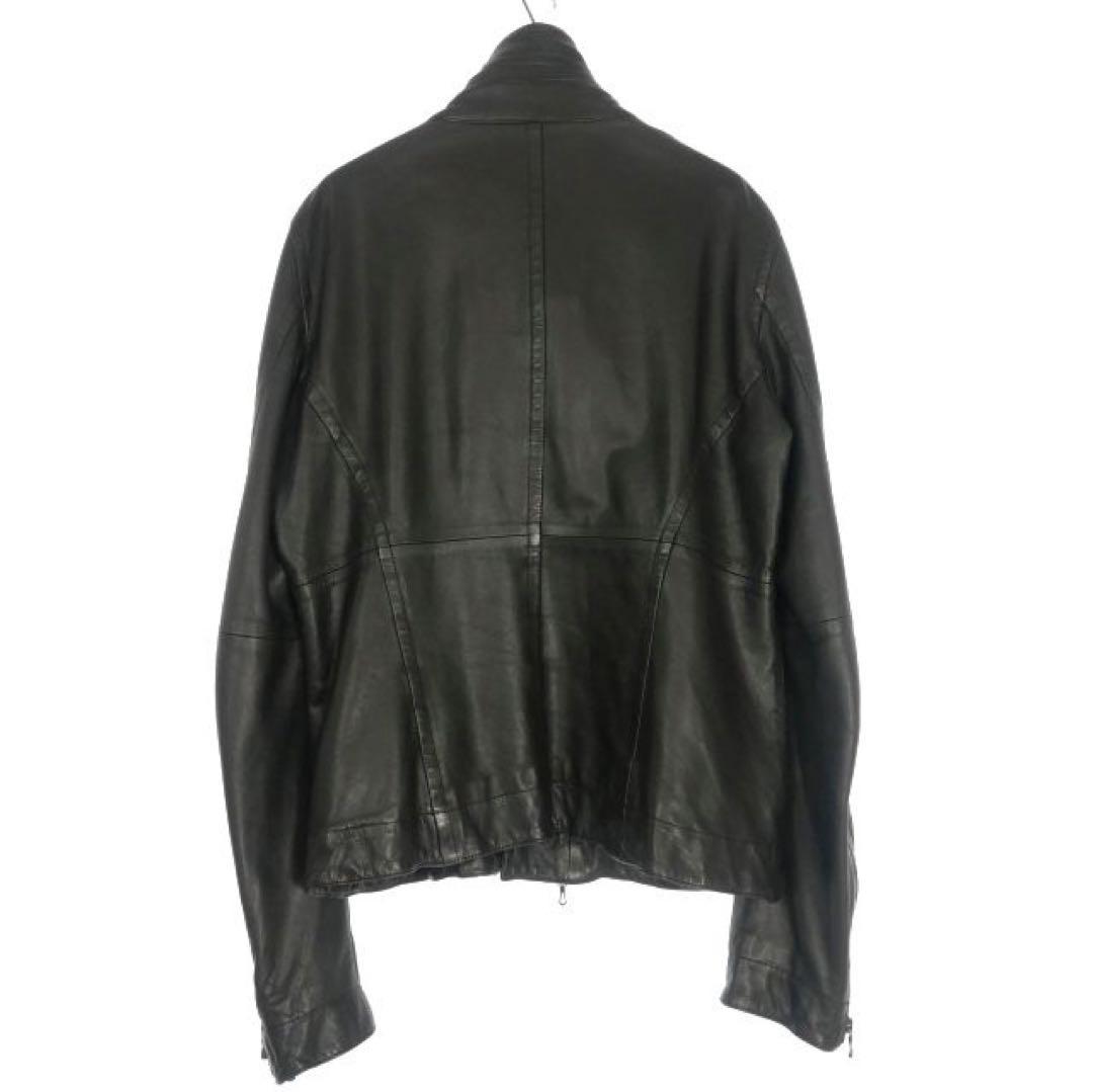ユリウス JULIUS ジャットネックレザーライダースジャケット - メルカリ