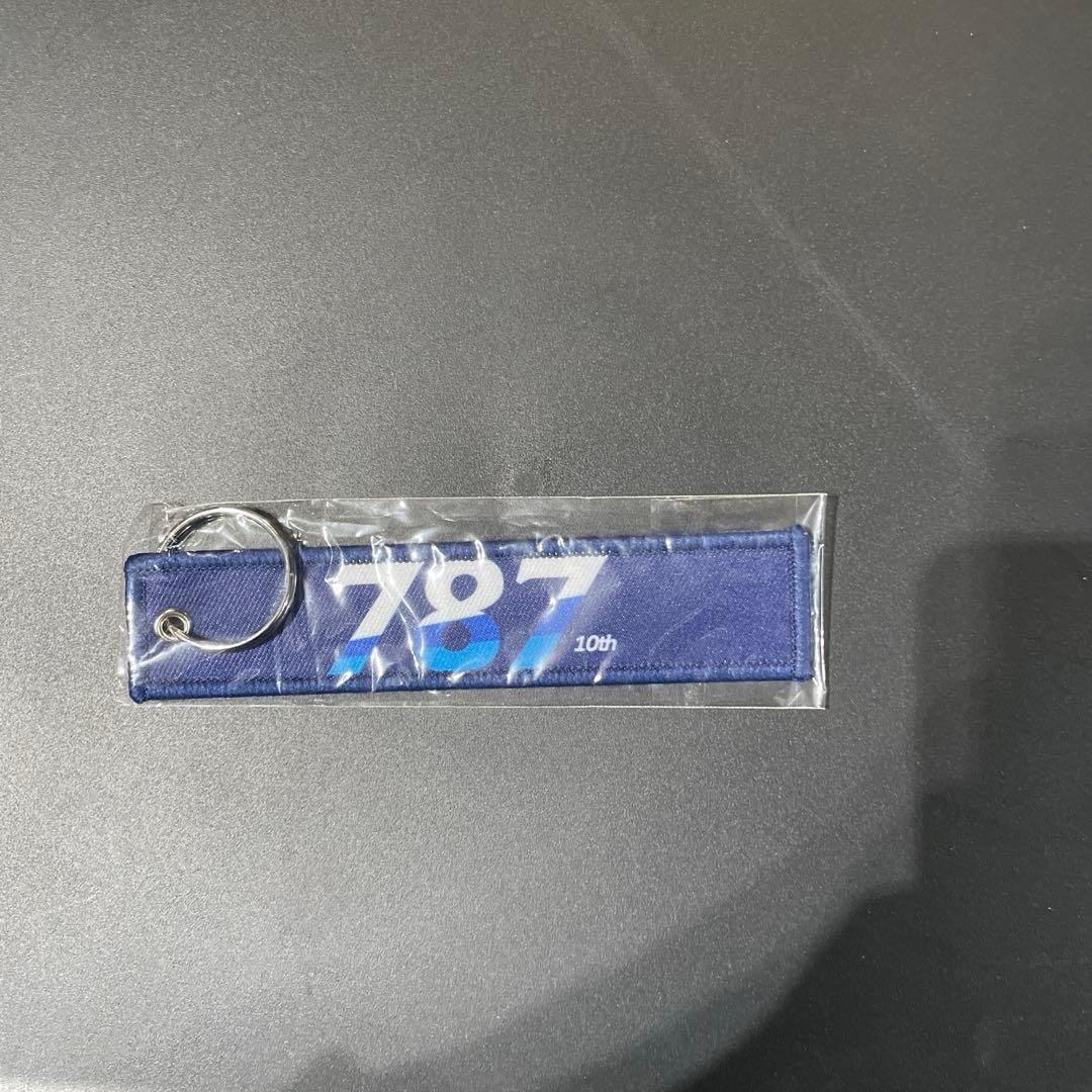 新品 激レア ANAフライトタグ ボーイング787 就航10周年記念 社内贈呈