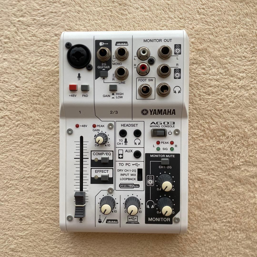 YAMAHA AG03 ミキシングコンソール 美品 YAMAHA AG03 ミキシングコンソール