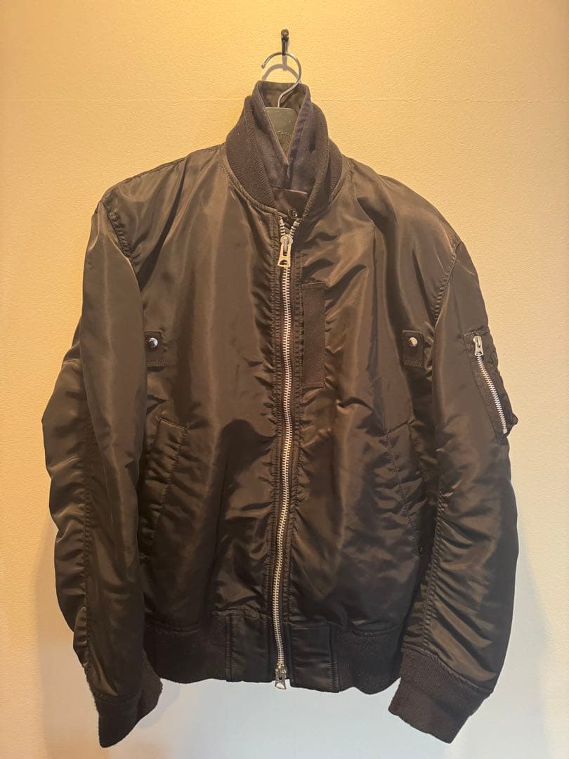 【美品・希少】sacaiサカイ　SCM-011　サイズ3 MA-1 ブラック 美品・希少】sacaiサカイ SCM-011 サイズ3 MA-1 ブラック - メルカリ