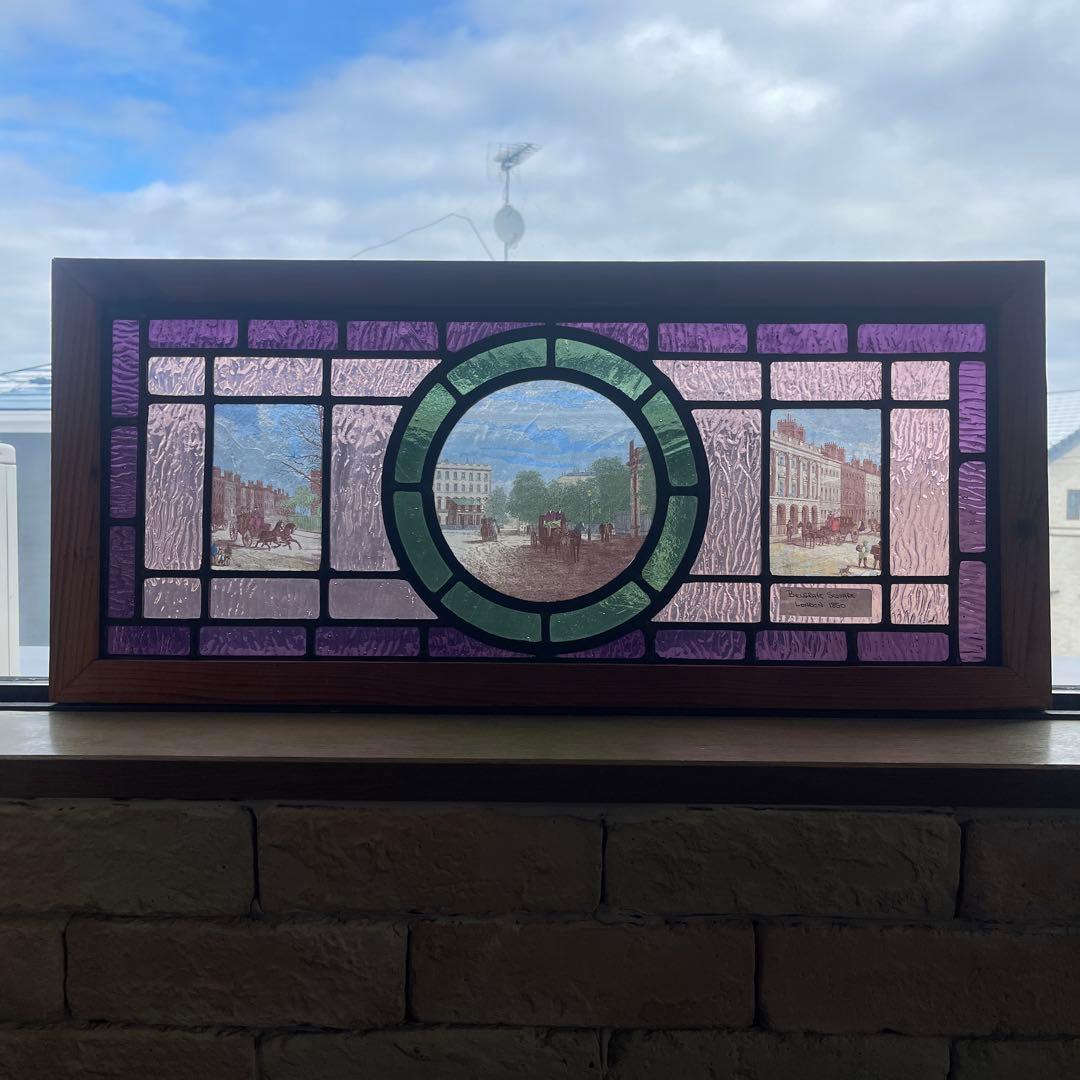 ステンドグラス　イギリス製　レプリカ 英国アンティーク】ステンドグラス VC107-224006 – アンティーク家具と