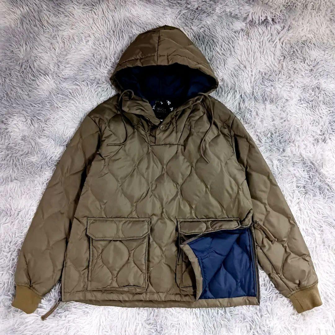 極美品✨TAION✨ミリタリー ダウンフーディー キルティングプル