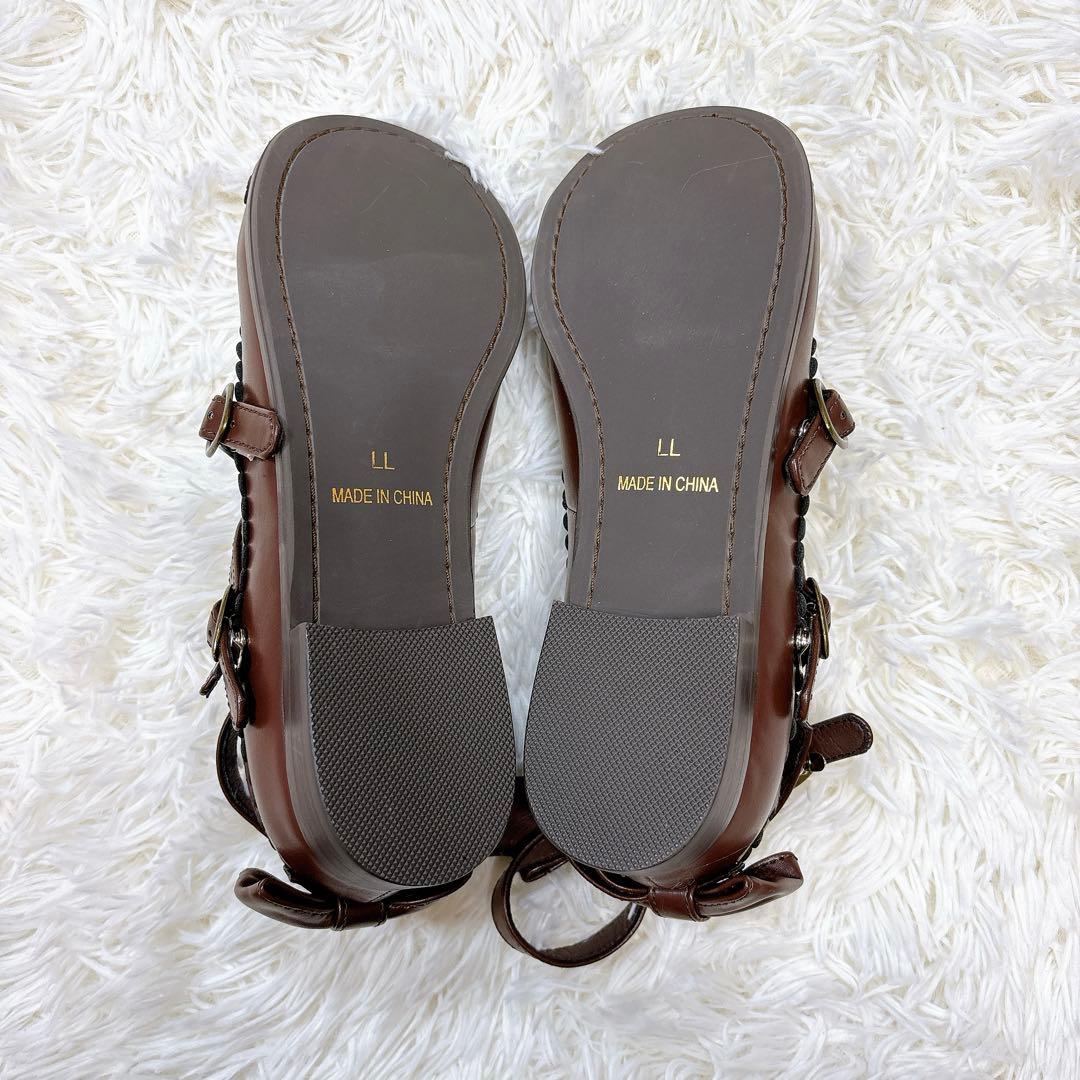 極美品✨Metamorphose✨トリプルリボンストラップシューズ✨ロリータLL