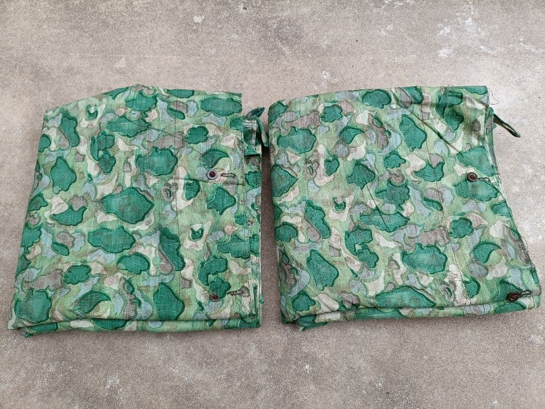 コロちゃん デッドストック トルコ軍幕 デッドストック 70s トルコ軍幕 シェルターハーフ ダックハンターカモ