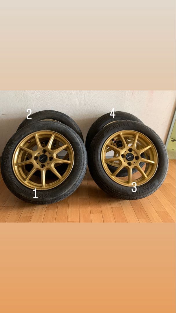 クロススピード15インチ5.5J+43 4穴　175/65R15 *最終値下げ* HOT STUFF（ホットスタッフ） 15インチ 4穴 100 5.5J/7J クロス