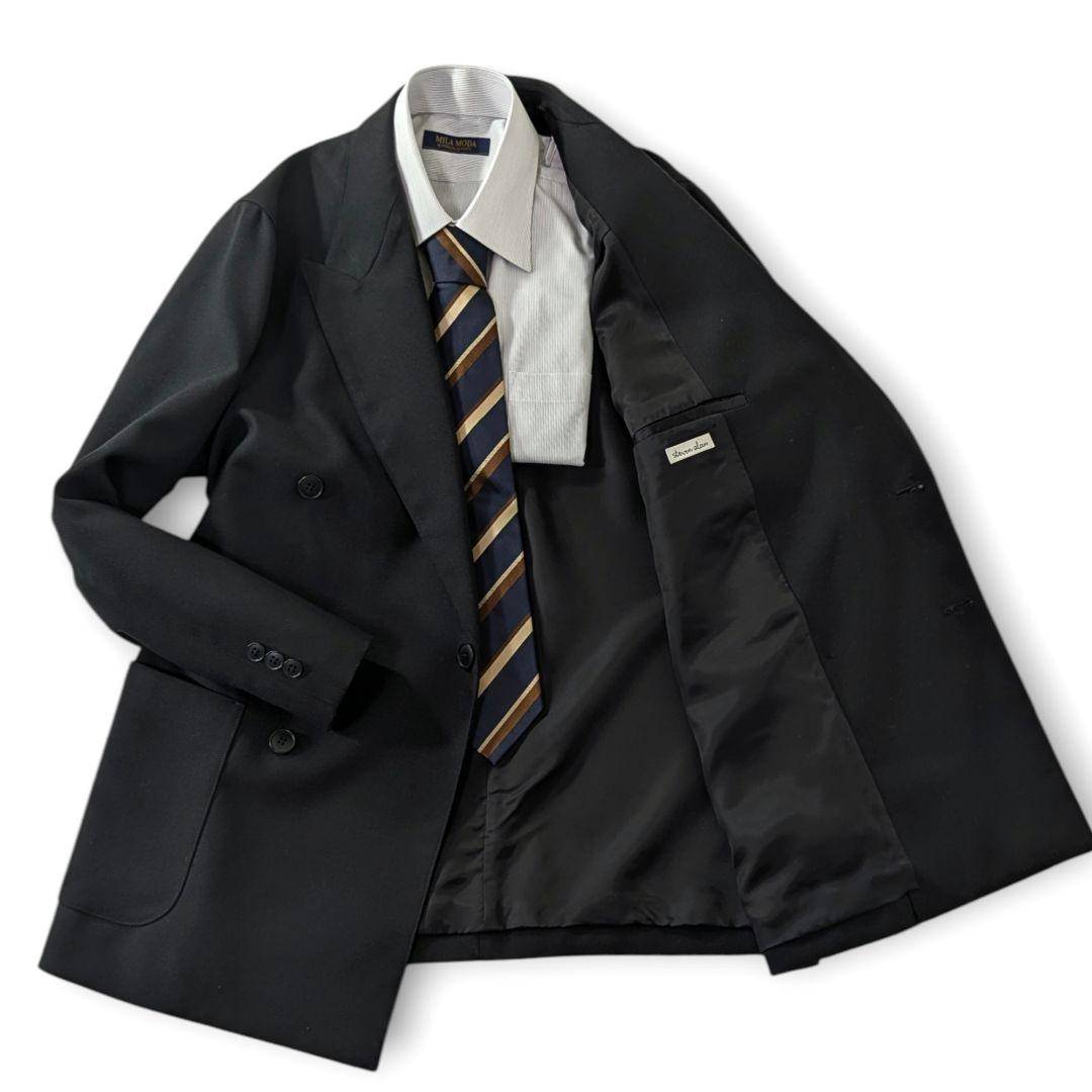 超高級☆極美品◎スティーブンアラン ダブル テーラードジャケット 黒