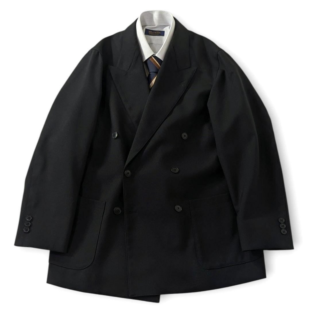 超高級☆極美品◎スティーブンアラン ダブル テーラードジャケット 黒