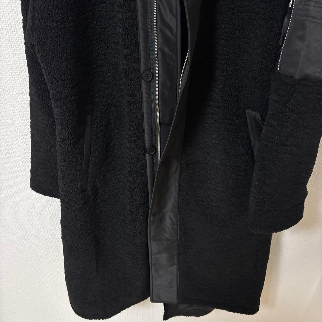 LASUD ファーボアコート ブラック 未使用品 サイズ9号 定価34000円