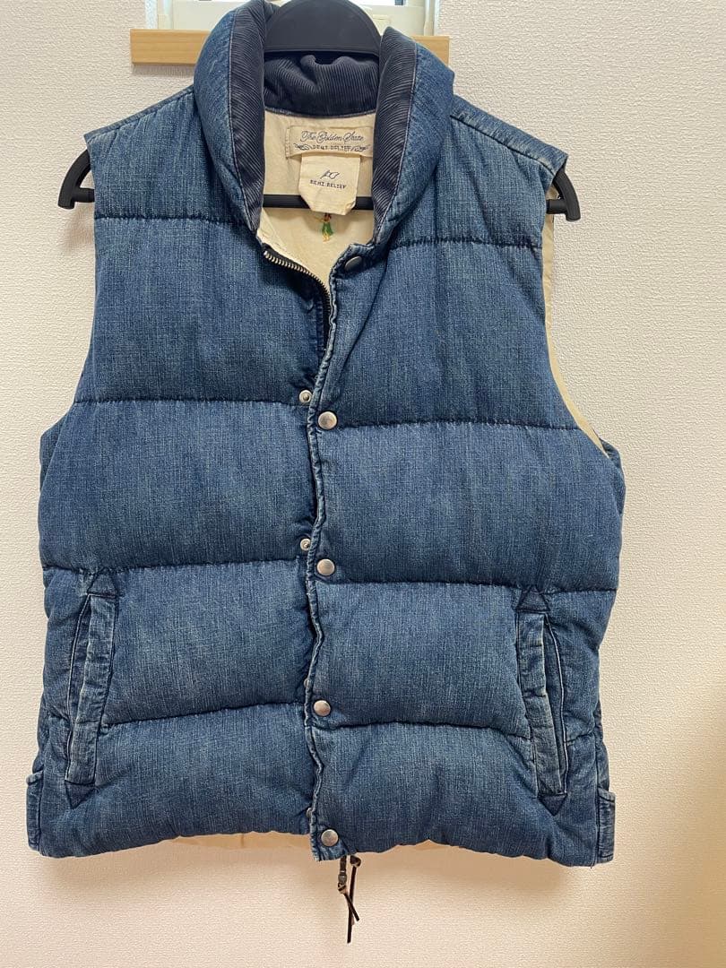 値下げ　レミレリーフ　デニムダウンベスト REMI RELIEF（レミ レリーフ） ダウンベスト ベスト 「ビームスの百
