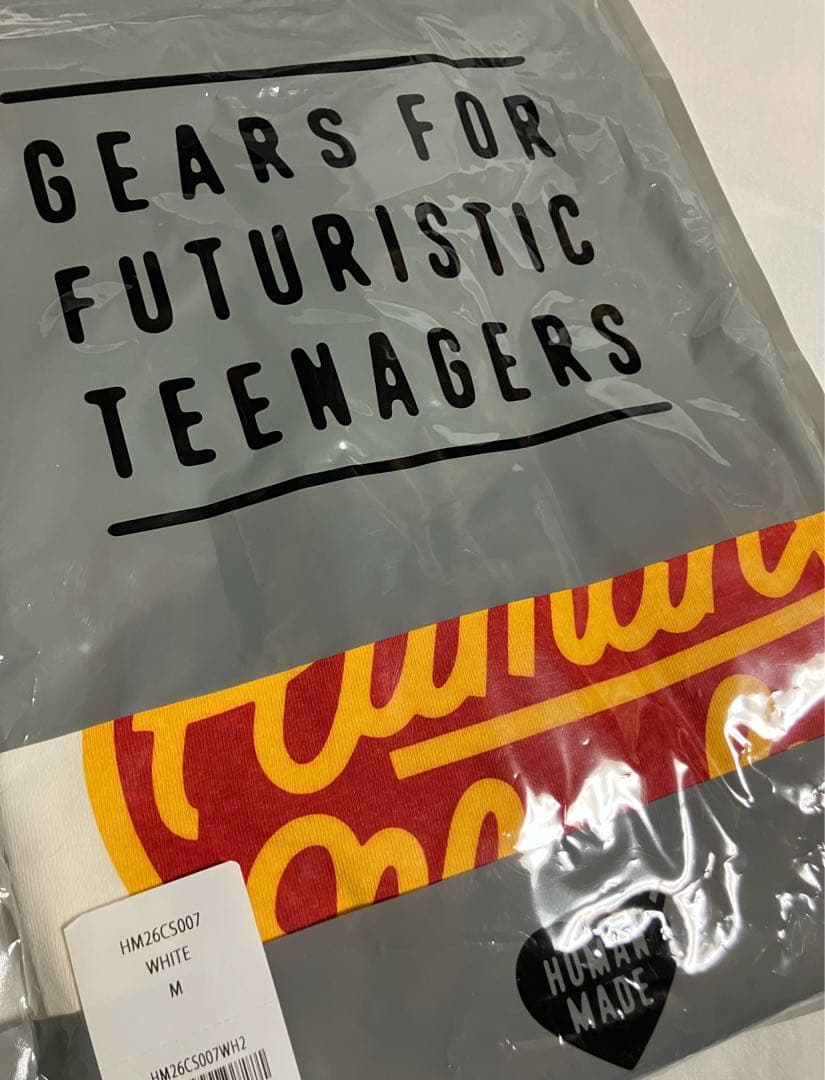 HUMAN MADE ハートロゴ L/S T-Shirt #4 \"White\"