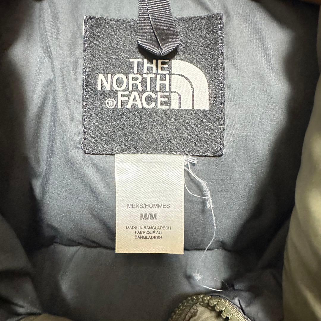 希少 ノースフェイス ヌプシ センターロゴ カーキ700フィル ダウン