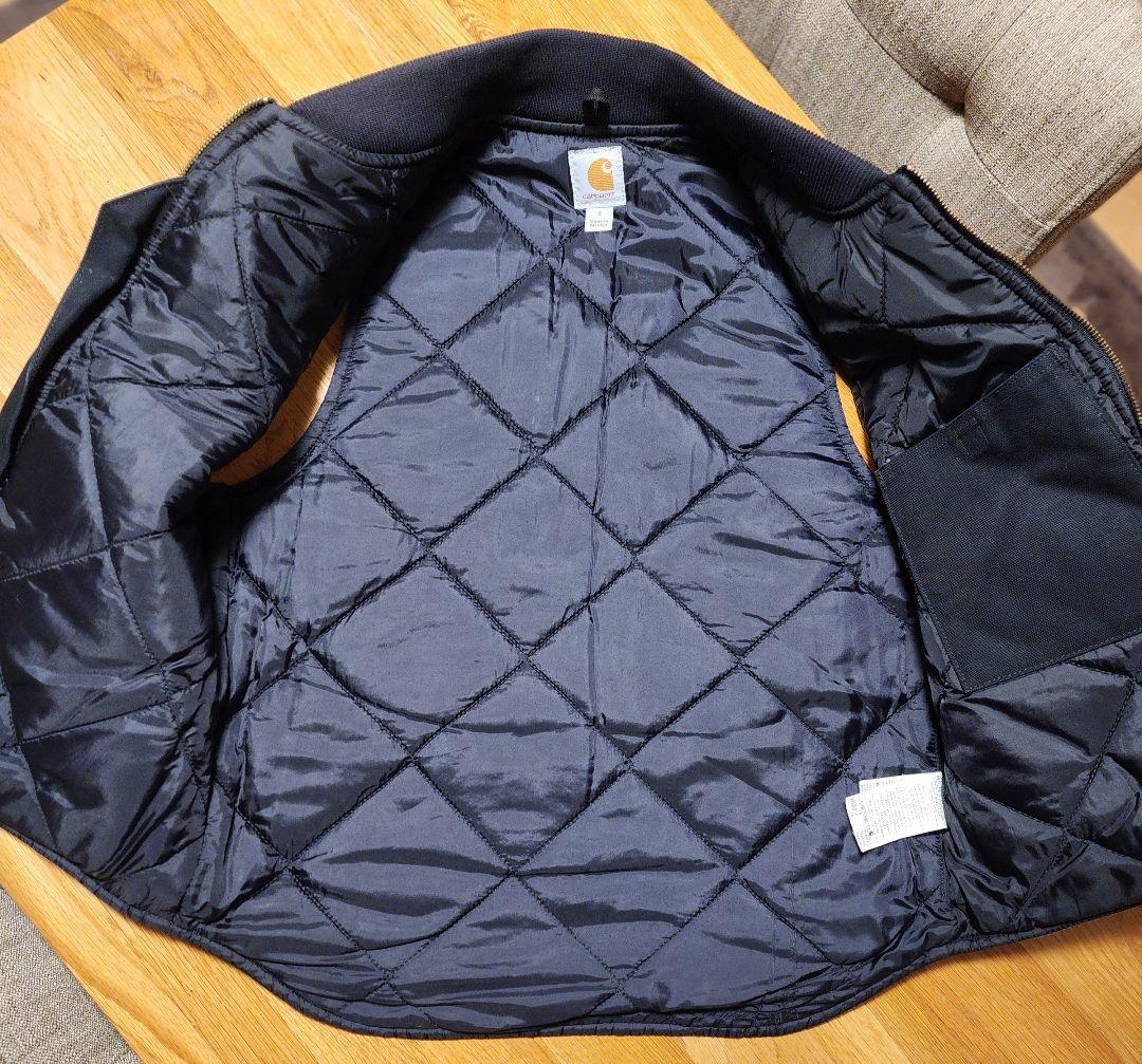 Carhartt ダックベストブラックCarhartt ダック ベスト ブラック S