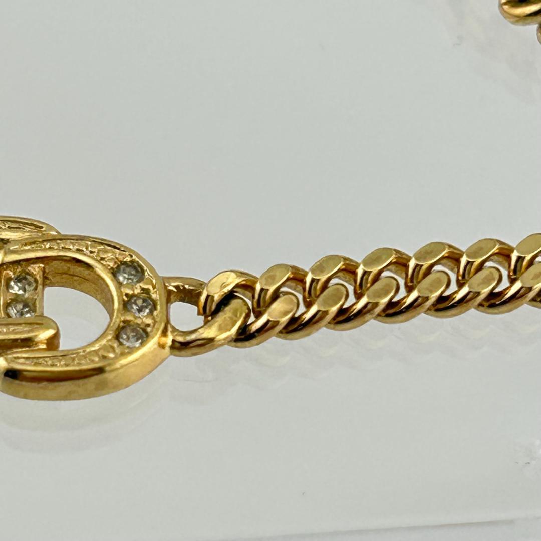 Dior ディオール CDロゴ ブレスレット ゴールド ラインストーン