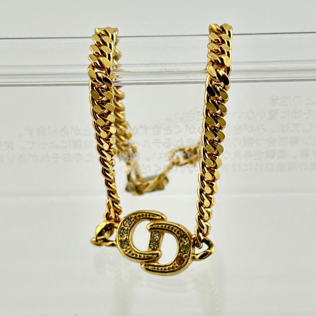 Dior ディオール CDロゴ ブレスレット ゴールド ラインストーン