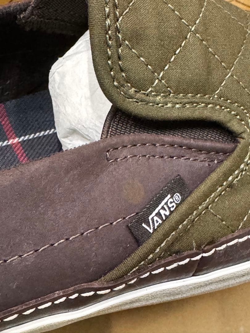 29cm Vans × Barbour Classic Slip On バブアー - メルカリ