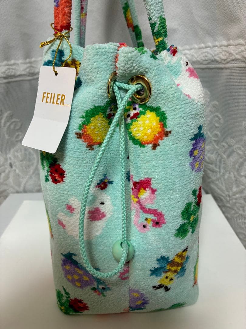 新品未使用 FEILER×神崎恵さん 巾着バッグ ペールグリーン - メルカリ