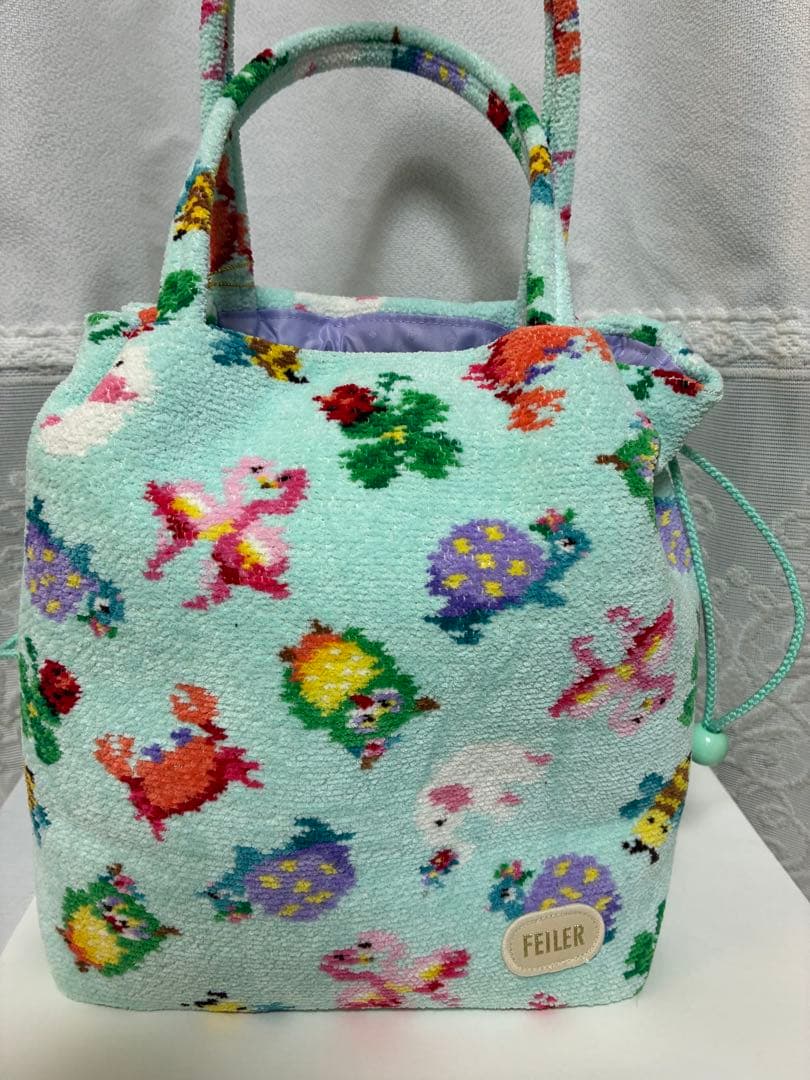 新品未使用 FEILER×神崎恵さん 巾着バッグ ペールグリーン - メルカリ