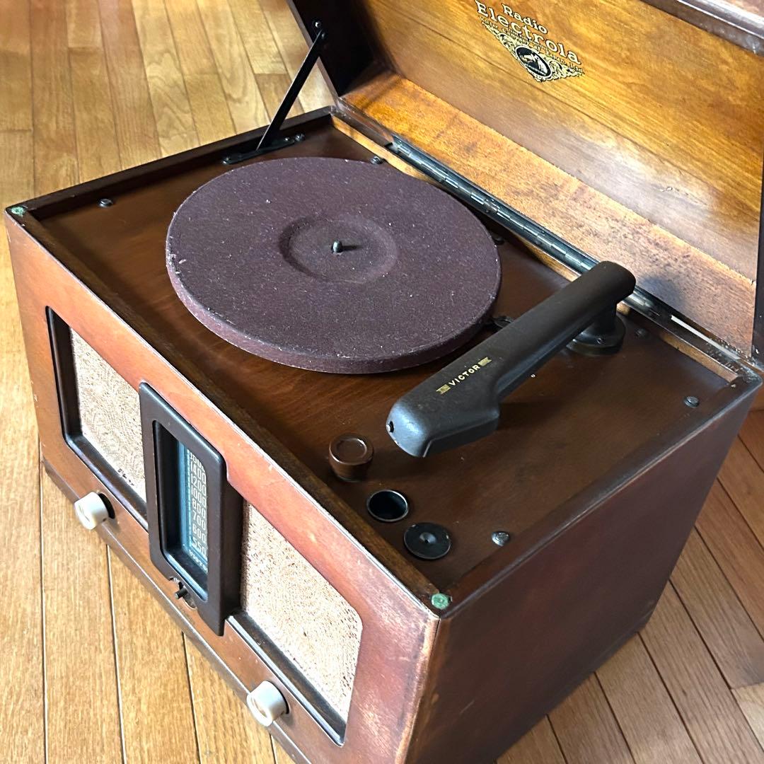 日本ビクター SRE-15 卓上電蓄 真空管ラジオ 昭和レトロ 1947年製