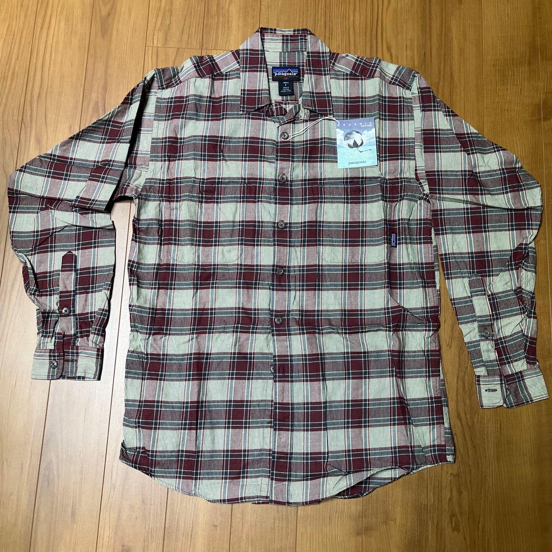 patagonia オーガニックピマコットン チェックシャツ S 13年製 patagonia L/S Pima Cotton Shirt 青紫 XXL パタゴニア
