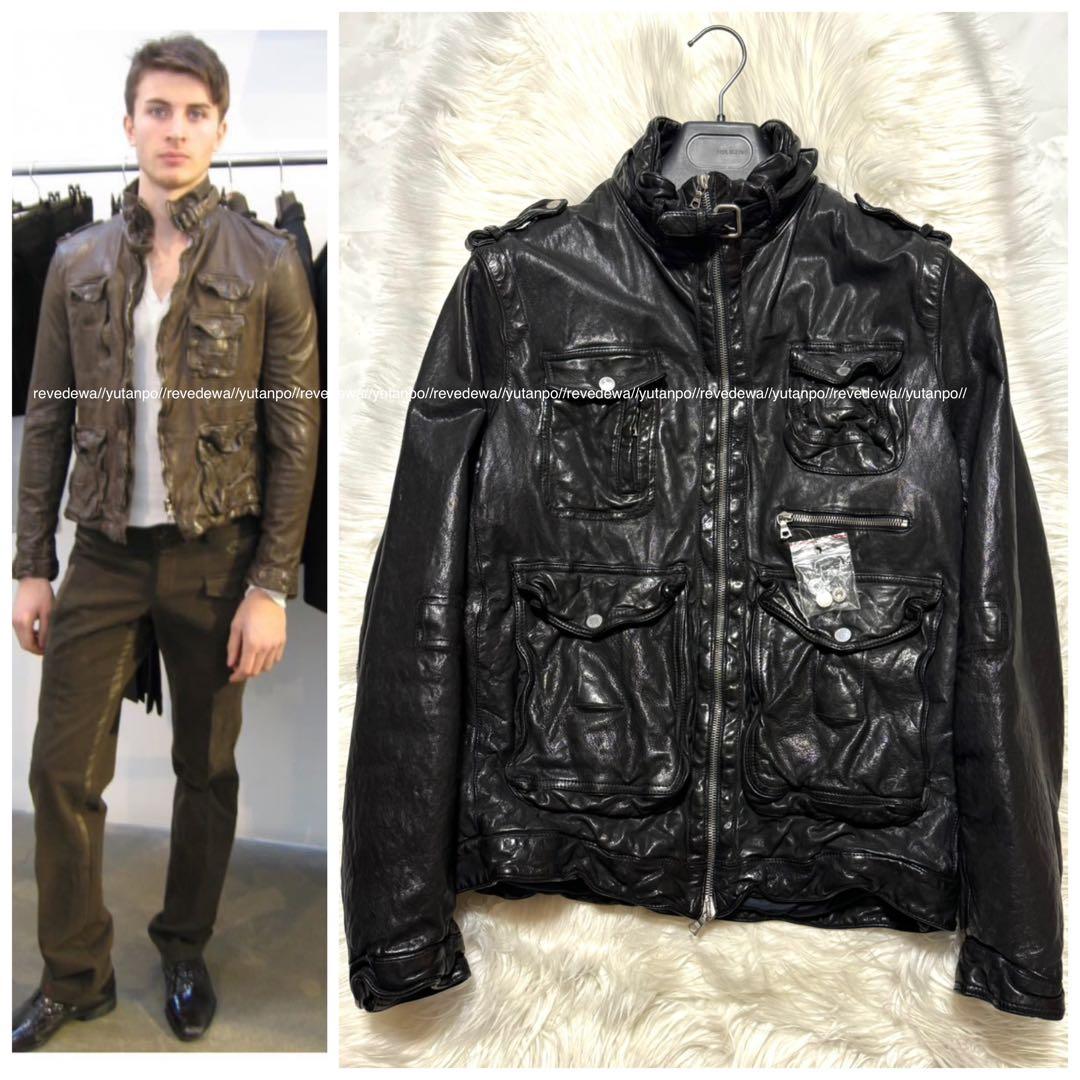 本物 未着用 名作 ニールバレット 中綿入 バッファロー レザー