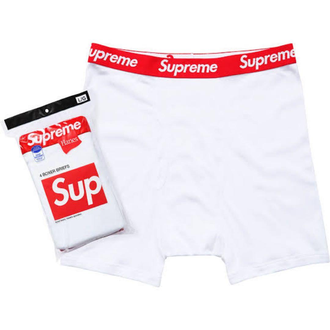 Supreme ボクサーブリーフ 4枚セット Mサイズ Supreme（シュプリーム） × US Hanes ヘインズ ボクサーパンツ 4枚