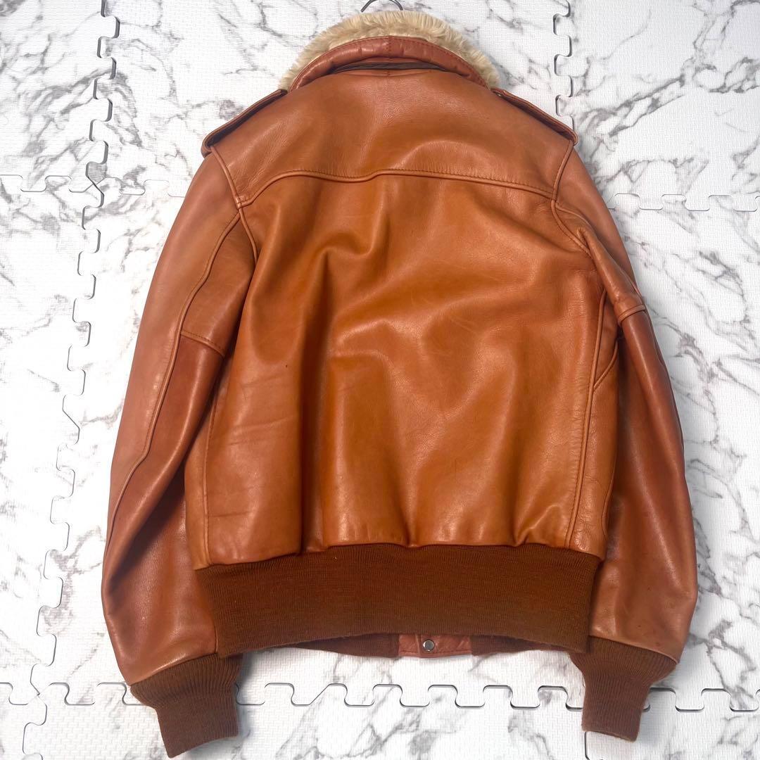 ✨ヴィテージ✨schott レザージャケット G1 ボアライナー ブラウン