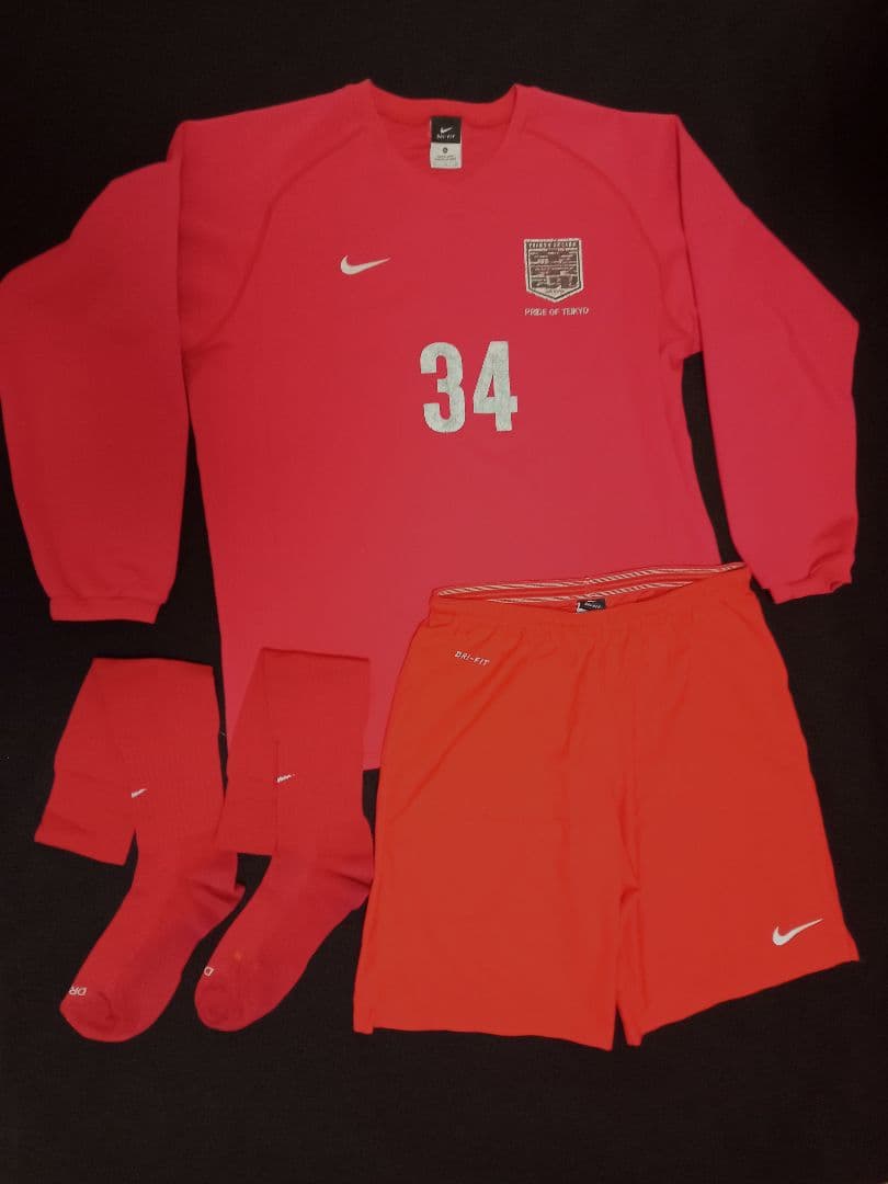 名門 帝京高校 サッカー部 アウェイ ユニフォーム 上下 セット 選手権